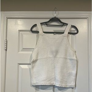 White Banana Republic sweater tank